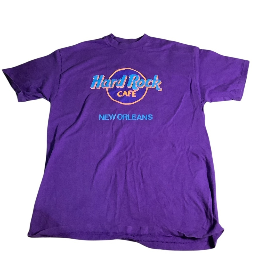 Vintage Hard Rock Cafe  New Orleans Purple Men's T-Shirt